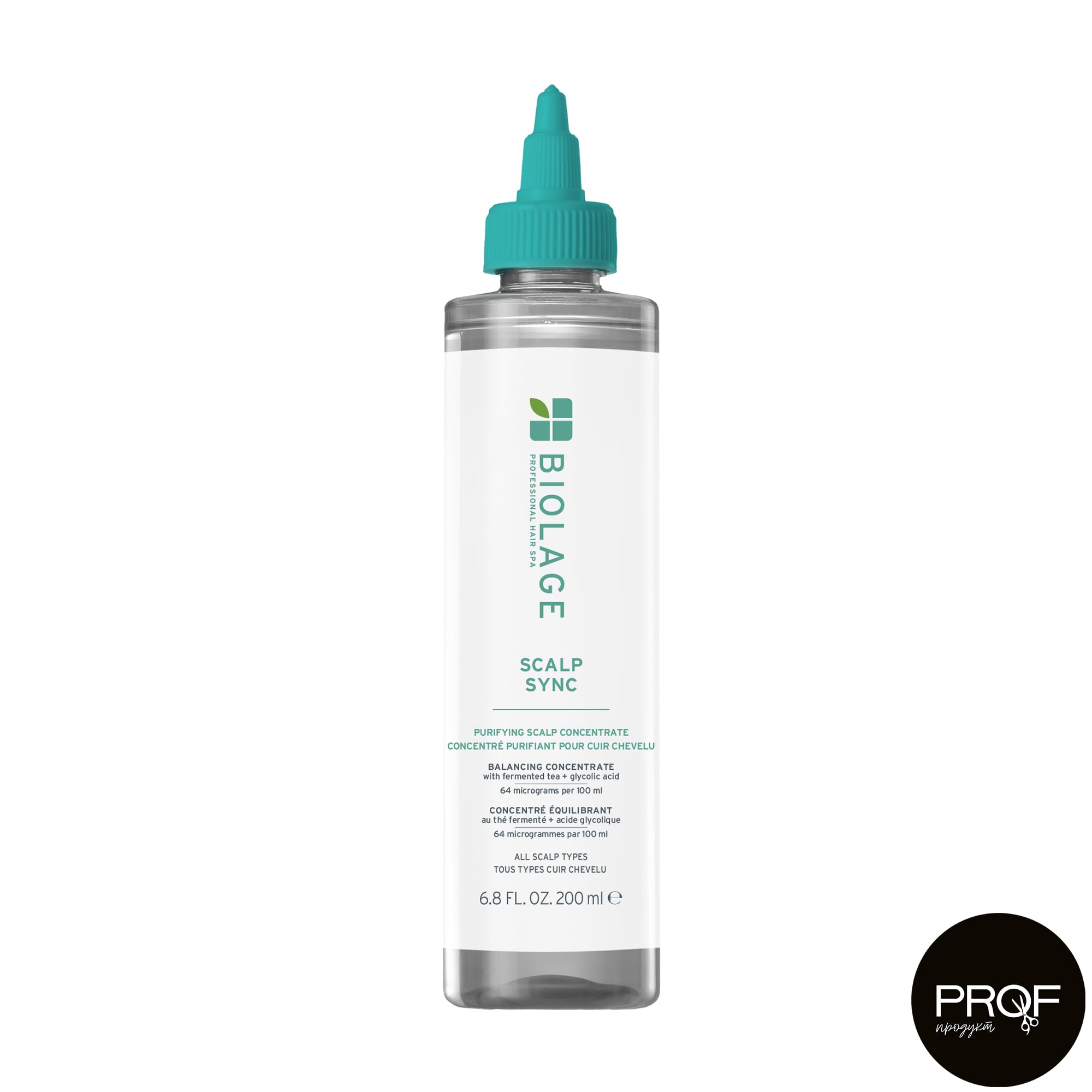 Пре-шампунь, пілинг-концентрат Biolage Scalp Sync Purifying Scalp Concentrate для очищення всіх типів шкіри голови, 200 мл
