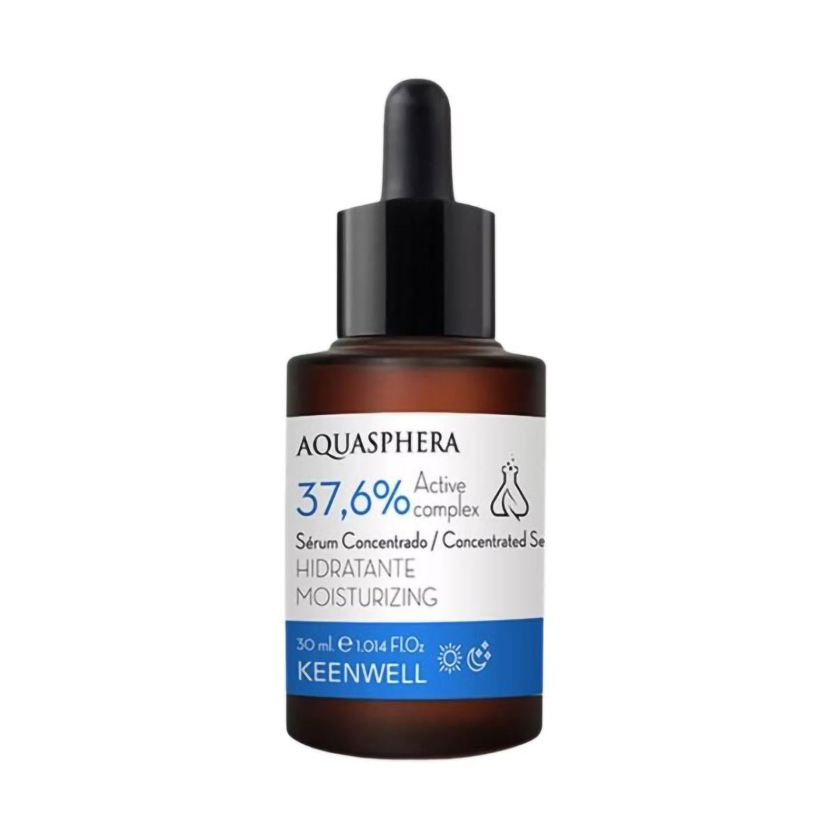 Зволожувальна сироватка-концентрат для обличчя Keenwell Aquasphera 37,6% Active Complex Concentrated Serum, 30 мл